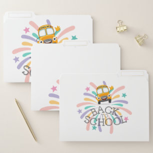 Cute Back to School Colorful Folders for Kids