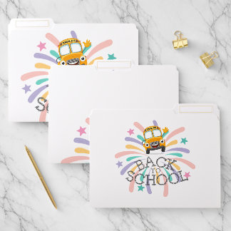 Cute Back to School Colorful Folders for Kids