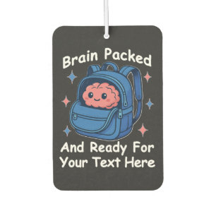 Cute Back-to-School Customizable “Brain Ready" Air Freshener