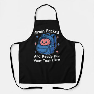 Cute Back-to-School Customizable “Brain Ready" Apron