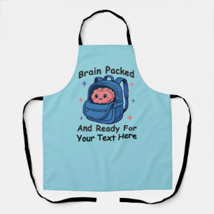 Cute Back-to-School Customizable “Brain Ready" Apron