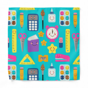 Cute Back to School Kawaii Classroom Supplies Bandana