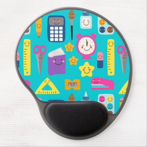Cute Back to School Kawaii Classroom Supplies Gel Mouse Pad
