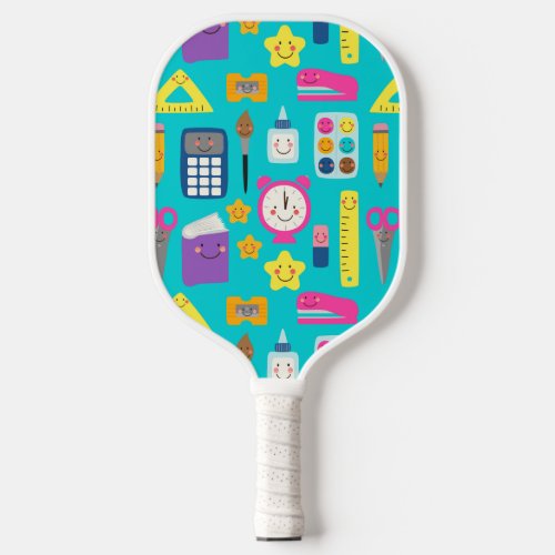 Cute Back to School Kawaii Classroom Supplies Pickleball Paddle