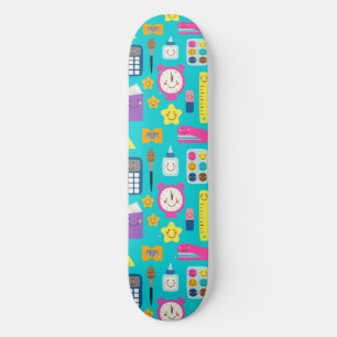 Cute Back to School Kawaii Classroom Supplies Skateboard