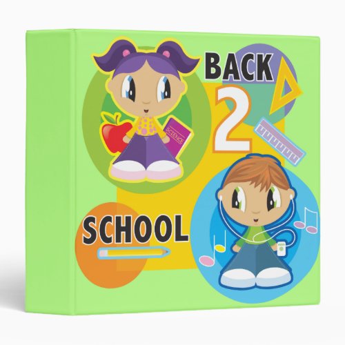 cute back to school kids notebook binder