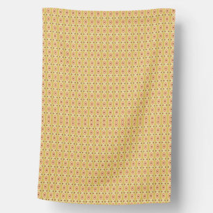 Cute Back to School Pastel Pattern House Flag