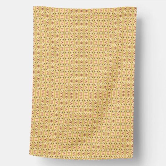 Cute Back to School Pastel Pattern House Flag (Front)