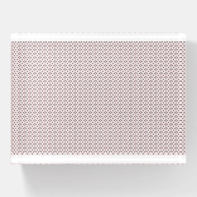 Cute Back to School Pastel Pattern Paperweight (Front)