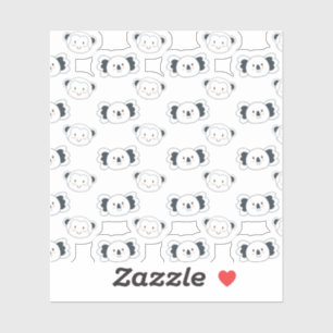 Cute Back to School Pastel Pattern Sticker