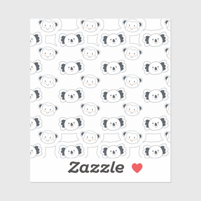 Cute Back to School Pastel Pattern Sticker (Sheet)