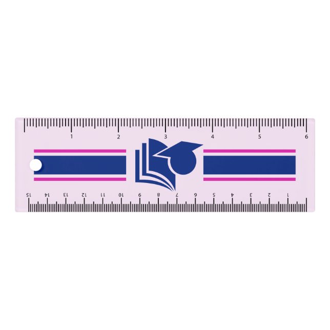Cute Back to School Stripes Ruler (Front)
