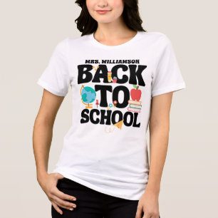 Cute Back To School Teacher Tri-Blend Shirt