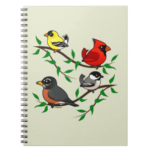 Cute Backyard Birds Notebook