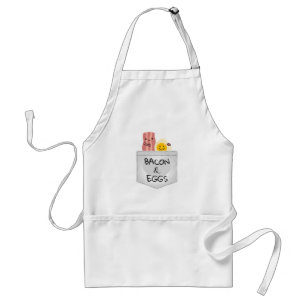 Cute Bacon And Egg Adult Apron
