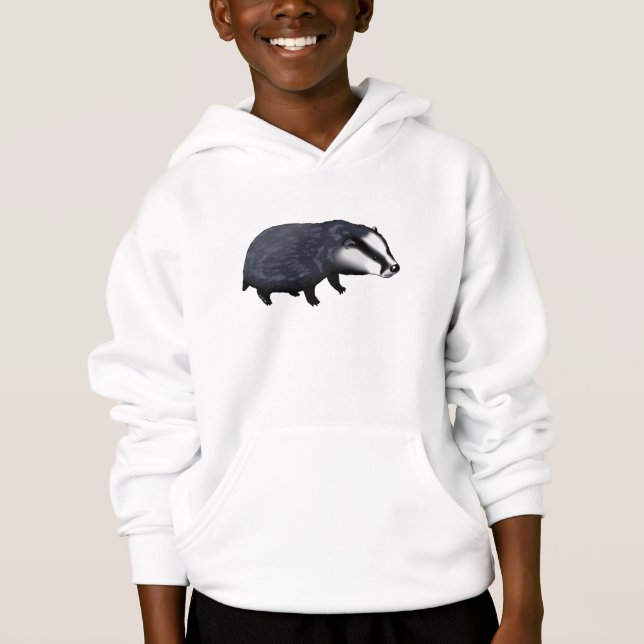 Cute badger hoodie (Front)