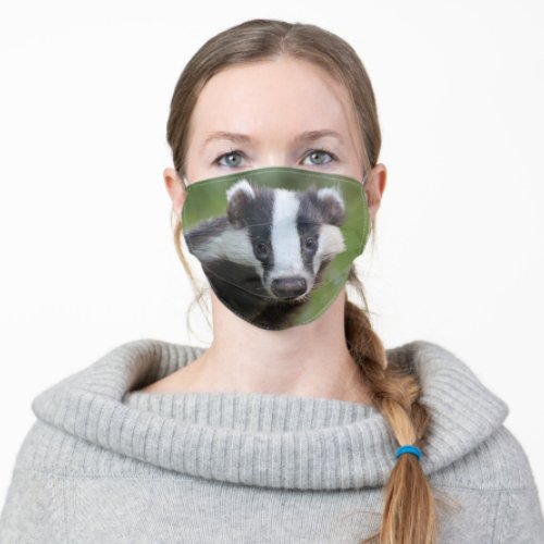Cute Badger personal face mask animal wildlife