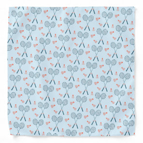 Cute Badminton Birdie Racquet Shuttlecock Retro Bandana