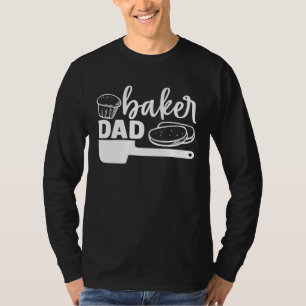 Cute Baker Dad Baking Bakery Cupcakes Pastries T-Shirt