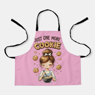 Cute Baker Girl Just One More Cookie Apron