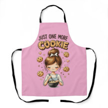 Cute Baker Girl Just One More Cookie