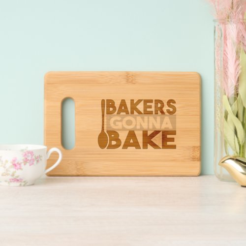 Cute Bakers Gonna Bake Spoon Kitchen Cutting Board