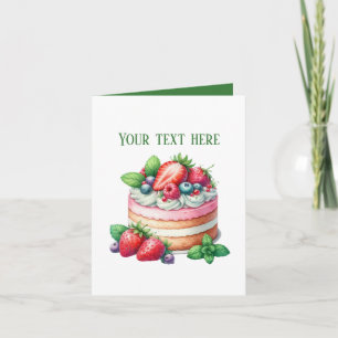 Cute Bakery cake lovers customizable Card