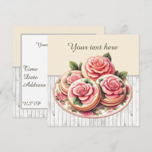 Cute bakery cookie party  invitation