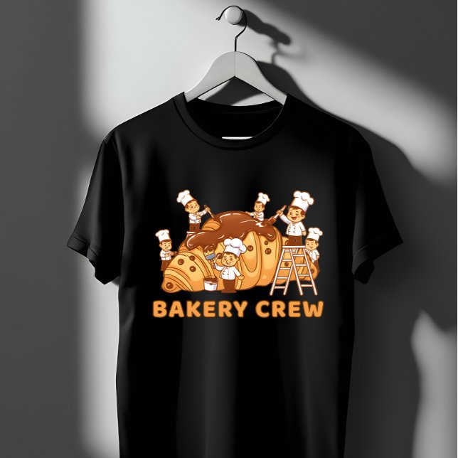 Cute Bakery Crew Cartoon Chefs Baking Team Gift T-Shirt (Creator Uploaded)