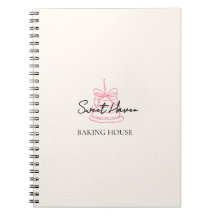 Cute Bakery Notebook | Cake & Dessert Brand Journa