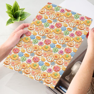Cute bakery sweets tiled pattern envelope mailers