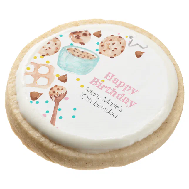 Cute baking kid birthday party favor cookies Zazzle
