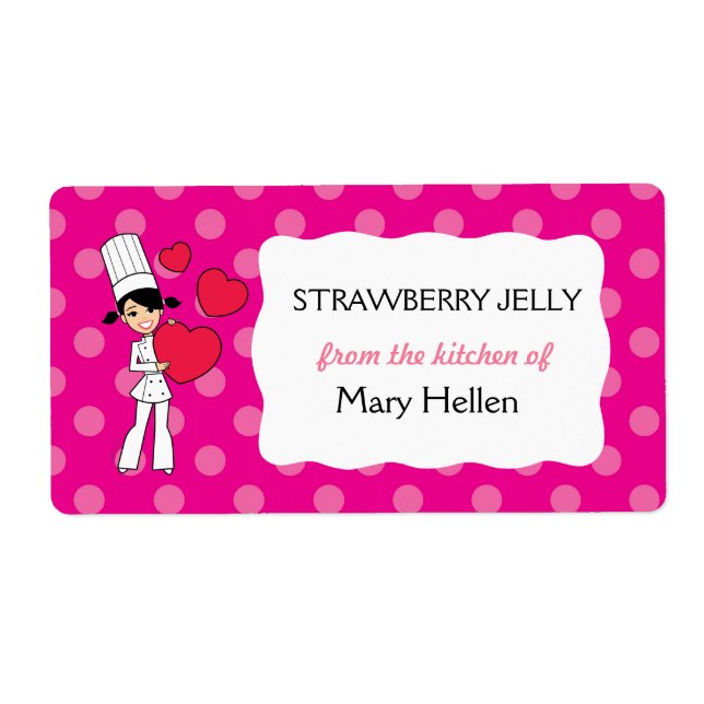 Cute Baking Labels Personalized (Front)