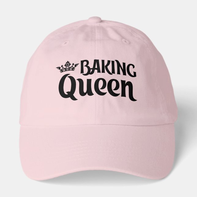 Cute Baking Queen word art  Hat (Front)