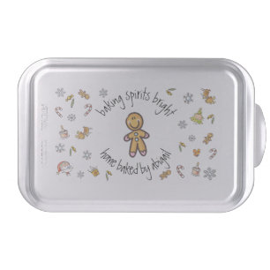 Cute Baking Spirits Bright Home Baked by Custom Cake Pan