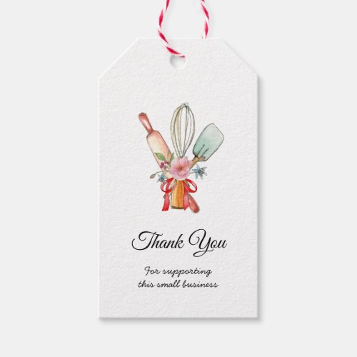  Cute Baking Utensils Thank you  gift tags