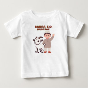 Cute Bakra Eid Mubarak - Kids Eid CelebratiT-Shirt Baby T-Shirt