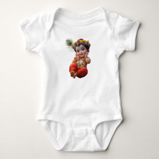 Cute Bal Krishna Janmashtami Special Baby Bodysuit