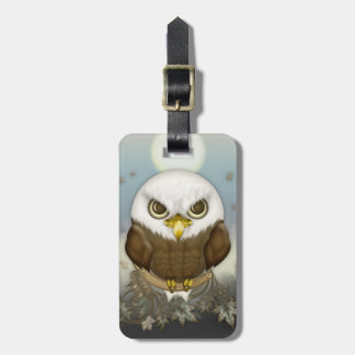 Cute Bald Eagle Luggage Tag
