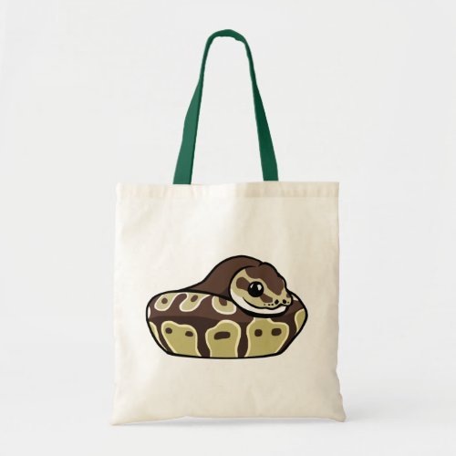 Cute Ball Python Pet Snake Drawing Budget Tote Bag