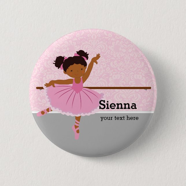 Cute Ballerina Button (Front)