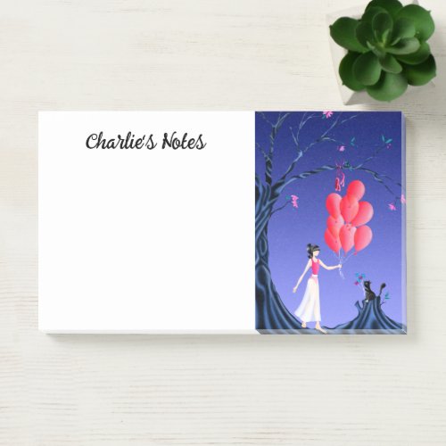 Cute Ballerina  Cat Night Sky Notes