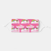 Cute Ballerina Custom Brunette Girl Adult Cloth Face Mask (Front, Folded)