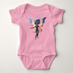 Cute Ballerina Dancing Robot Pixie Baby Bodysuit