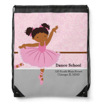 Cute Ballerina Drawstring Bag Cute Ballerina Drawstring Bag