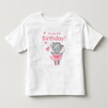 Cute Ballerina Elephant It’s My Birthday