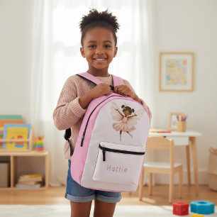 Cute Ballerina Fairy Pink Backpack