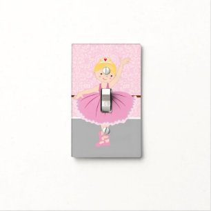Cute ballerina light switch cover