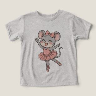 Cute Ballerina Mouse T-Shirt – Manga Style Charm Toddler T-shirt