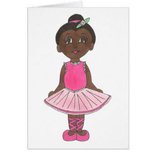 Cute Ballerina Pink Tutu Ballet Girl Dance Teacher Cards